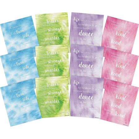 Barker Creek Dancing in the Rain Art Prints Set, Tie-Dye & Ombré Collection, 12/Set 4346